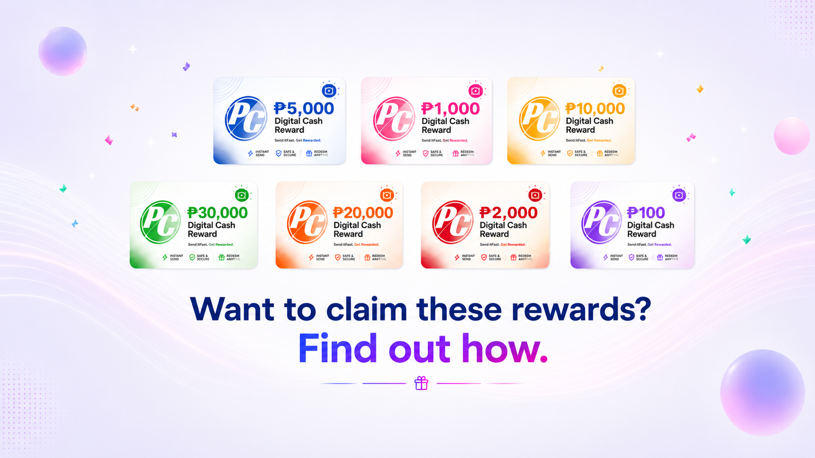 Redeem useful rewards using your collected VPoints
